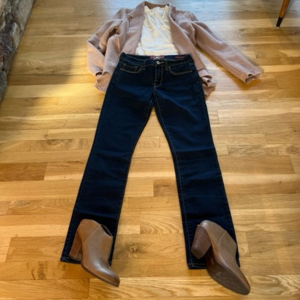 Lucky Brand Sophia Straight Jeans Size 2/26 Regular Dark Wash